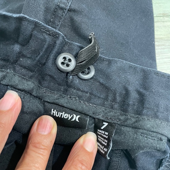 Hurley Boys Navy Shorts SZ 7 - Picture 8 of 9